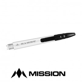 Mission Sabre Polycarbonate Clear Black dart shafts medium