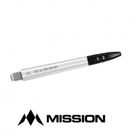 Mission Sabre Polycarbonate Dart Stems White Black Medium
