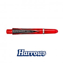 Supergrip Ignite Red dart shafts midi 