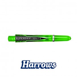 Supergrip Ignite Green dart shafts midi 