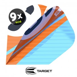 Chicane Set NO6 Pro Ultra Orange 9 dart flights