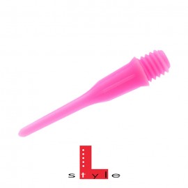 L-style Short Lippoint 22mm pink dart points