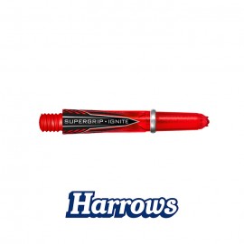 Supergrip Ignite Red dart shafts short