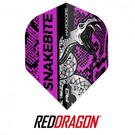 Peter Wright Hardcore Coiled Snake purple dart flights 6566