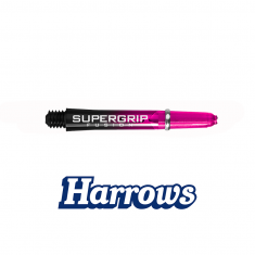 SUPERGRIP FUSION SHORT BLACK PINK DART SHAFTS