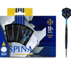 HARROWS SPINA, 24G BLACK & BLUE STEEL TIP DARTS